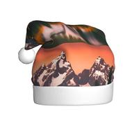 WHJSSF Grand Teton - Gorro de Navidad con patrón de parque nacional, duradero para adultos, para Halloween, Navidad, Año Nuevo
