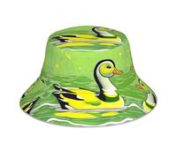 WHJSSF Green Duck Prints - Gorro reflectante unisex con protección solar para hombres y mujeres