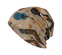 WHJSSF Guitar World - Gorro de punto para adultos, suave, cómodo, elástico, para hombres y mujeres, color negro