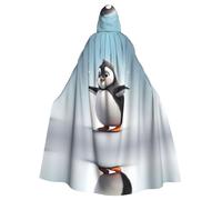 WHJSSF Happy Little Penguin - Capa con capucha para adultos con estampado de Halloween
