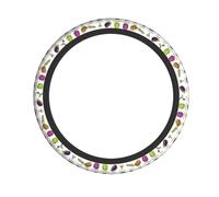 WHJSSF Introducción de varios estampados de verduras con agarre de volante de calidad: capa de neopreno duradera para un estilo universal de vehículo