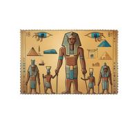 WHJSSF Juego de 6 manteles individuales con impresión de la serie Ancient Egypt Tribe para mesa de comedor, para hoteles, hogares y banquetes, como decoración de mesa decorativa, hermosos y duraderos