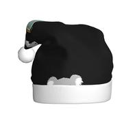 WHJSSF Koala remando un barco sombrero de Navidad para adultos, ala suave y esponjosa, ligera y cómoda