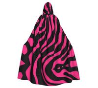 WHJSSF La capa con capucha para adultos con diseño de cebra, tigre y leopardo rosa es una capa súper grande, cómoda y duradera