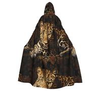 WHJSSF La capa con capucha para adultos con estampado de fragmentos de leopardo es una capa súper grande, cómoda y duradera