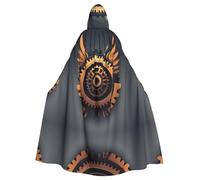 WHJSSF La capa con capucha para adultos de Gear Wings Picture Halloween es una capa súper grande, cómoda y duradera