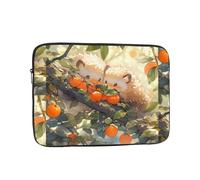 WHJSSF Little Hedgehog Under The Fruit Tree Prints - Funda portátil para portátil de 12 pulgadas, para viajes de negocios, escuela, oficina, uso diario
