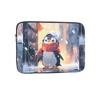WHJSSF Little Penguin Looking at The Snow Prints - Funda portátil para portátil de 12 pulgadas, para viajes de negocios, escuela, oficina, uso diario