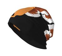 WHJSSF Little Squirrel Playing The Organ - Gorro de punto para adultos, suave, cómodo, elástico, para hombres y mujeres, color negro