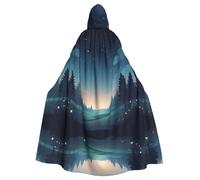 WHJSSF Little Stars In The Sky - Capa con capucha para adultos, diseño de Halloween