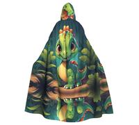 WHJSSF Lovely Little Dinosaur - Capa con capucha para adultos con estampado de dinosaurio para Halloween