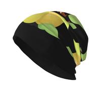 WHJSSF Pangolin Eating Pears - Gorro de punto para adultos, suave, cómodo, elástico, para hombres y mujeres, color negro