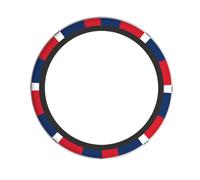WHJSSF República Dominicana Prints - Agarre de volante de calidad - Capa de neopreno duradera para un estilo universal de vehículo