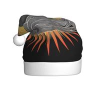WHJSSF Rising Sun of Mt. Printing - Sombreros de Navidad de felpa para hombres y mujeres, gorras de fiesta de Año Nuevo para adultos