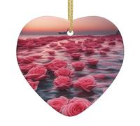 WHJSSF Roses by The Sea - Colgante de cerámica para decoración de interiores, regalo para festivales