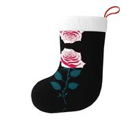 Whjssf Roses Have Thorns - Calcetines de Navidad impresos de doble cara para decoración de interiores y fiestas de gran capacidad