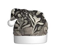 WHJSSF Sombrero de Navidad abstracto con imagen de gato caminando para adultos, por lo que es un regalo divertido y duradero para hombres y mujeres