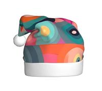 WHJSSF Sombrero de Navidad con diseño de disco de vinilo vintage para celebraciones festivas de adultos, como regalo para hombres y mujeres