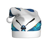 WHJSSF Sombrero de Navidad con diseño de libélula azul artístico duradero para adultos para Halloween, Navidad, Año Nuevo