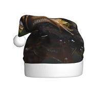 WHJSSF Sombrero de Navidad con estampado de caracol sobre musgo para adultos para fiestas de Halloween