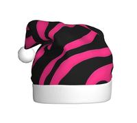 WHJSSF Sombrero de Navidad con estampado de cebra, tigre, leopardo, rosa, para adultos, para hombres y mujeres, diadema para ocasiones festivas