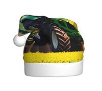 WHJSSF Sombrero de Navidad con estampado de cosecha de tractor agrícola para adultos, accesorio festivo de calidad hecho a mano, suave, ligero