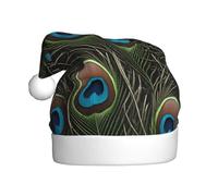 WHJSSF Sombrero de Navidad con estampado de pavo real fresco para adultos para fiestas de Halloween