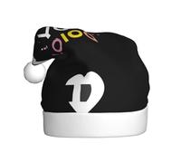 WHJSSF Sombrero de Navidad con imagen de amor con todo tu corazón para adultos, suave, ligero, para fiestas de vacaciones