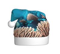 WHJSSF Sombrero de Navidad con imagen de ballenas de mar profundo para adultos, por lo que es un regalo divertido y duradero para hombres y mujeres