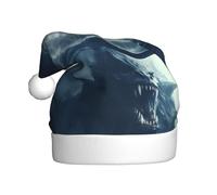 WHJSSF Sombrero de Navidad con imagen de bestia marina misteriosa para adultos, suave, ligero, para fiestas