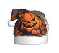 WHJSSF Sombrero de Navidad con imagen de calabaza de Halloween para adultos, por lo que es un regalo divertido y duradero para hombres y mujeres