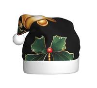 WHJSSF Sombrero de Navidad con imagen de campana de mariposa verde para adultos, por lo que es un regalo divertido y duradero para hombres y mujeres
