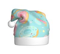 WHJSSF Sombrero de Navidad con imagen de dona para adultos, por lo que es un regalo divertido y duradero para hombres y mujeres