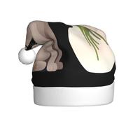 WHJSSF Sombrero de Navidad con imagen de gato pequeño y jarrón para adultos, por lo que es un regalo divertido y duradero para hombres y mujeres