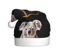 WHJSSF Sombrero de Navidad con imagen de koala en una caja para adultos, ala suave y esponjosa, ligera y cómoda