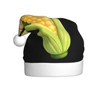 WHJSSF Sombrero de Navidad con imagen de maíz feliz para adultos, por lo que es un regalo divertido y duradero para hombres y mujeres