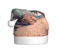WHJSSF Sombrero de Navidad con imagen de Miami Beach, Florida para adultos, por lo que es un regalo divertido y duradero para hombres y mujeres