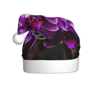 WHJSSF Sombrero de Navidad con imagen de orquídea para adultos, por lo que es un regalo divertido y duradero para hombres y mujeres