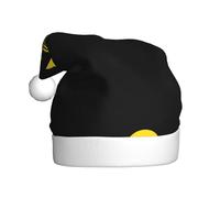 WHJSSF Sombrero de Navidad con imagen de pato pequeño en cruz de cebra para adultos, ala suave y esponjosa, ligera y cómoda