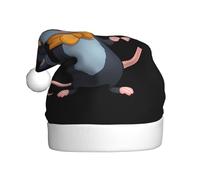 WHJSSF Sombrero de Navidad con imagen de ratón feliz para adultos, por lo que es un regalo divertido y duradero para hombres y mujeres