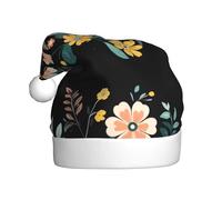 WHJSSF Sombrero de Navidad con imagen de sentimiento floral para adultos, por lo que es un regalo divertido y duradero para hombres y mujeres