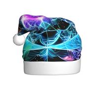 WHJSSF Sombrero de Navidad con imagen espacial de ocho dimensiones para adultos, por lo que es un regalo divertido y duradero para hombres y mujeres