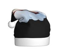 WHJSSF Sombrero de Navidad con patrón de barco pequeño sobre nubes blancas para adultos, accesorio de calidad suave, ligero y esponjoso