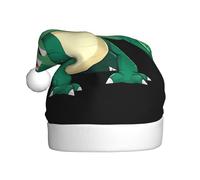 WHJSSF Sombrero de Navidad con patrón de cocodrilo pequeño con boca abierta para adultos, adecuado para Halloween, Navidad y Año Nuevo