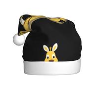 WHJSSF Sombrero de Navidad con patrón de conejo y jirafa remando un barco para adultos, adecuado para Halloween, Navidad y Año Nuevo