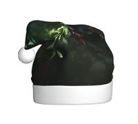 WHJSSF Sombrero de Navidad con patrón verde de colibrí para adultos, accesorio de calidad suave, ligero y esponjoso