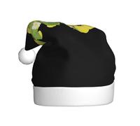WHJSSF Sombrero de Navidad estampado de manzanas amarillas para adultos, para hombres y mujeres, para ocasiones festivas