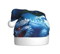 WHJSSF Sombrero de Navidad gigante con imagen de bestia de lagarto para adultos, ala suave y esponjosa, ligera y cómoda