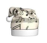 WHJSSF Sombrero de Navidad vintage con nota musical para adultos, por lo que es un regalo divertido y duradero para hombres y mujeres