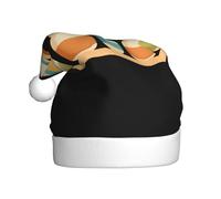 WHJSSF Tarros de cerámica en estantería con impresión de sombrero de Navidad para adultos y fiestas de Halloween